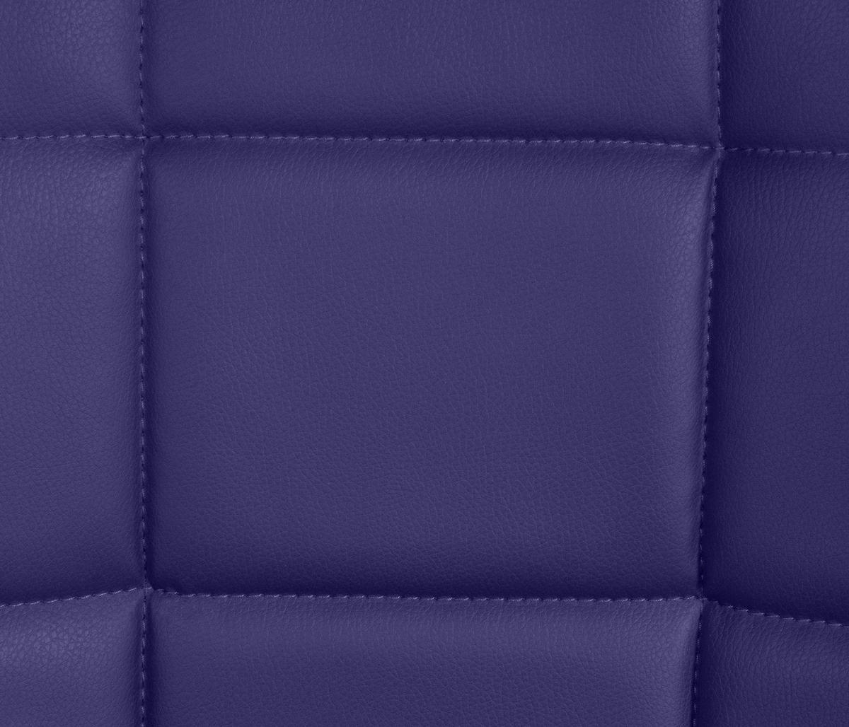 STUHL Lederlook lila - Lila/Schwarz, Textil/Metall (46/82/52cm) - CLP