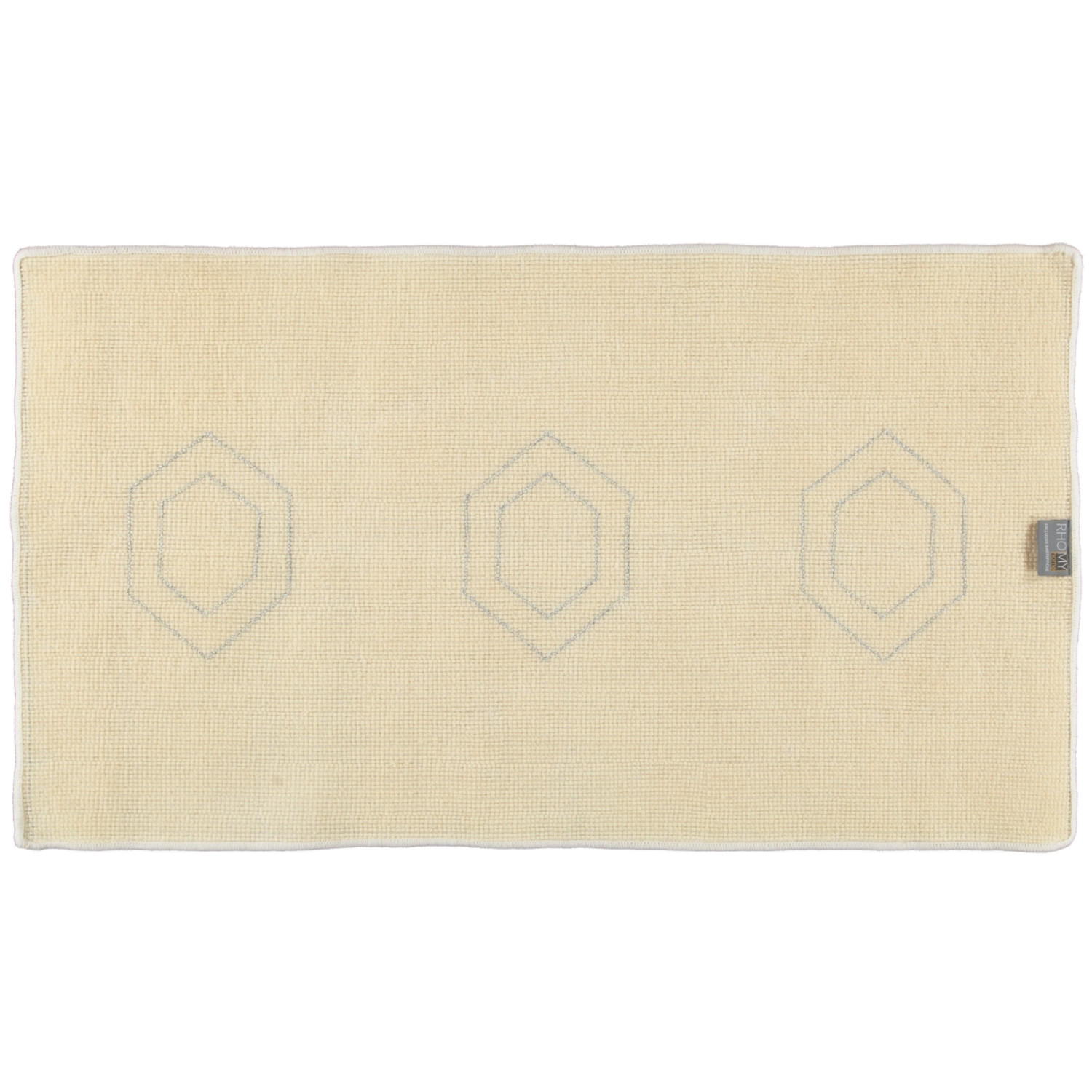 BADTEPPICH ELEGANCE WEISS-SILBERLUREX - 151 - Weiß, Textil (65/115cm) - Rhomtuft
