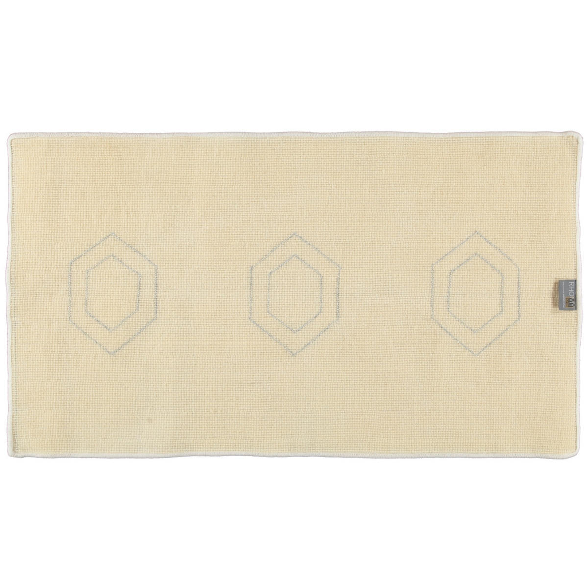 BADTEPPICH ELEGANCE WEISS-SILBERLUREX - 151 - Weiß, Textil (65/115cm) - Rhomtuft
