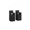 NACHTTISCH Monty Schwarz 25 x 59.1 cm 2er Set - Schwarz, Holzwerkstoff (25/59.1/32.3cm) - Vicco