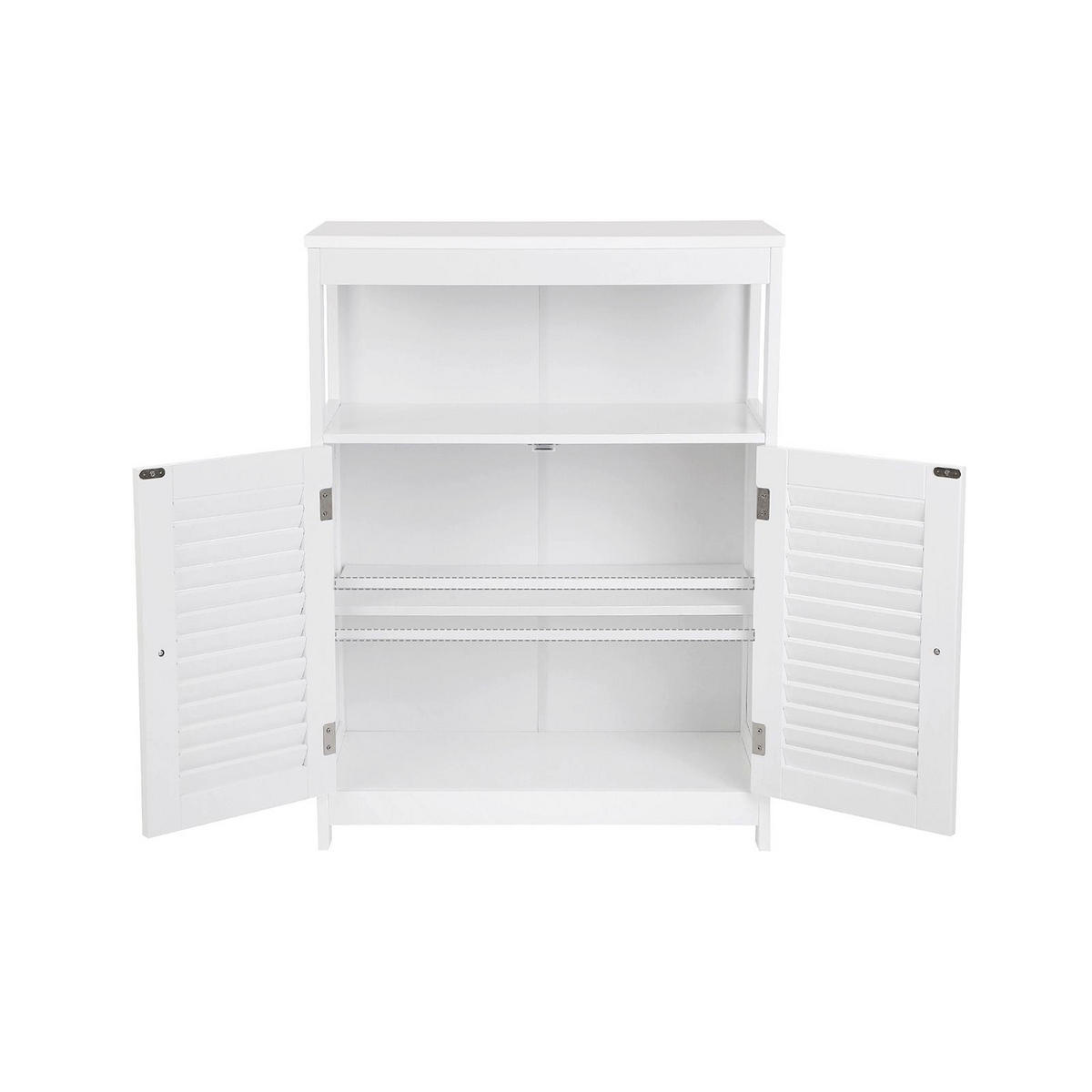 BADEZIMMERSCHRANK BADEZIMMERREGAL - Weiß, Holzwerkstoff (80/30/60cm) - Hansiro