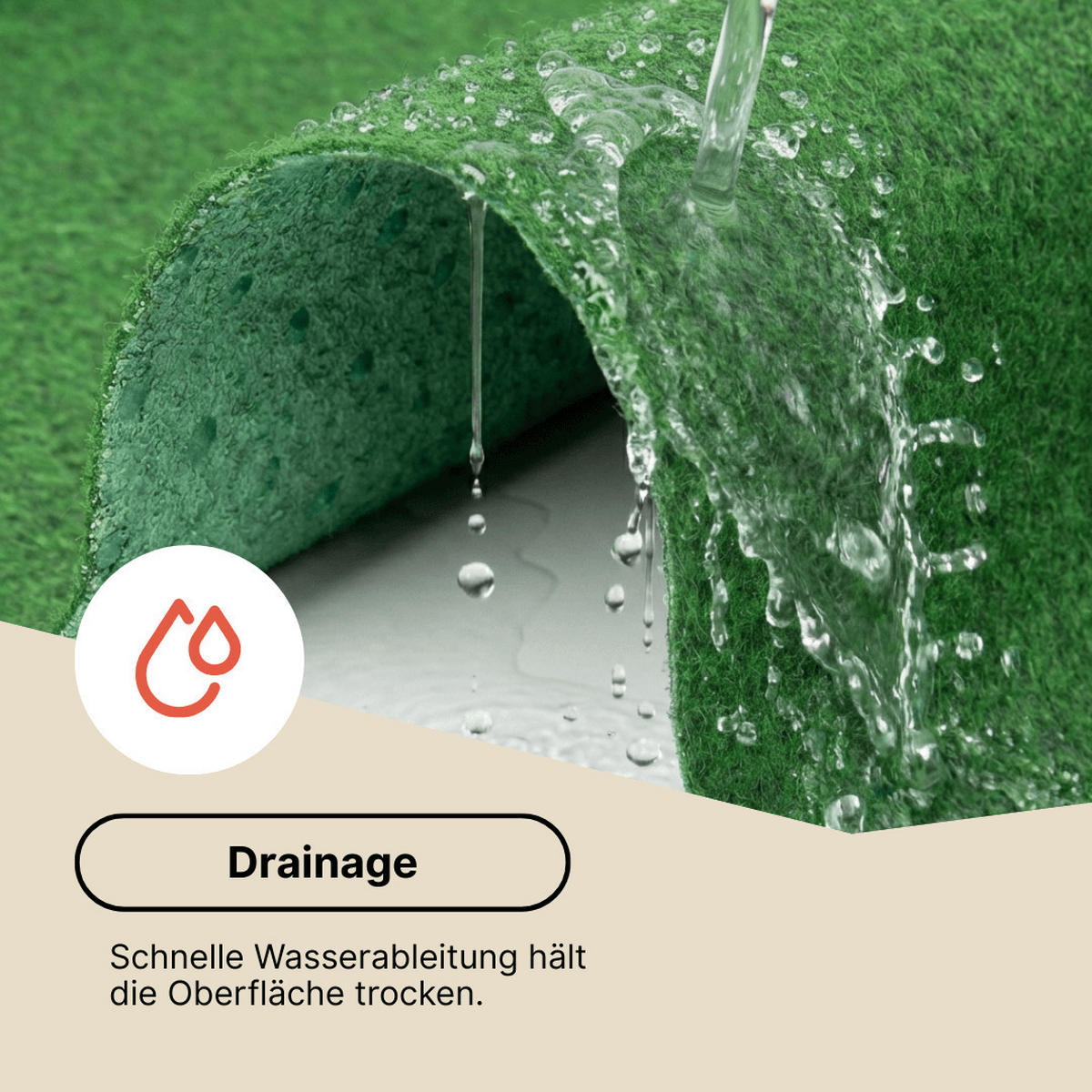 RASENTEPPICH PEMBA Grün 400/440 cm - Grün, Textil (400/440cm) - Tapiso