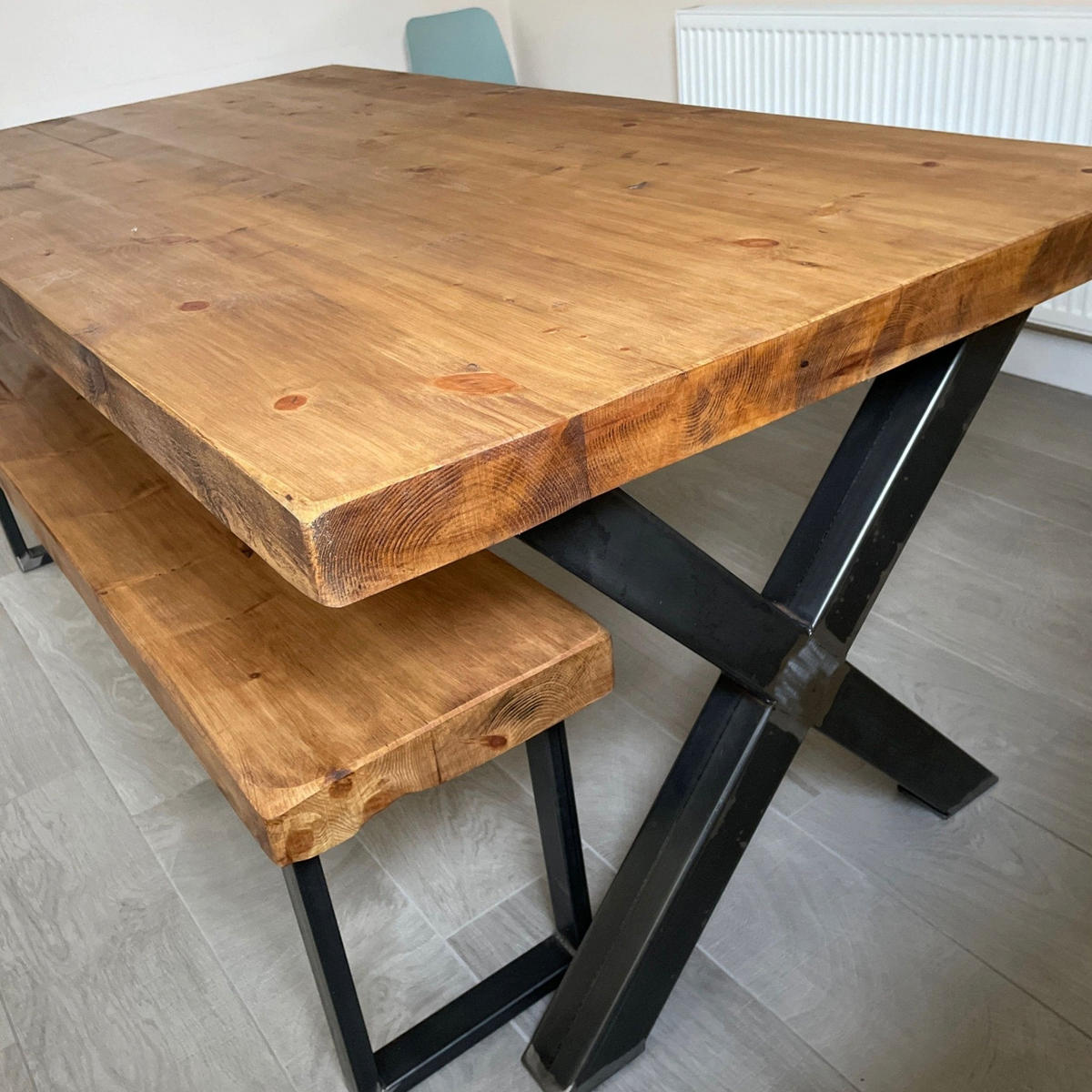 ESSTISCH Massiv und stabil - Eiche mittel - 140/100/77 cm - Eichefarben, Holz (140/100/77cm) - TRL Handmade Furniture