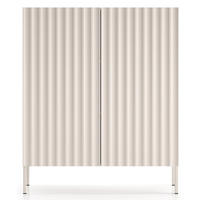 HIGHBOARD Derriva Hellbeige 100 cm - Ecru/Beige, Holzwerkstoff/Metall (100/120/37cm) - Selsey