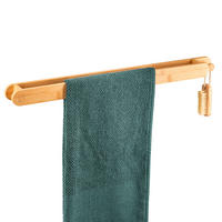 HANDTUCHHALTER, Bambus - Braun, Holz (62/4/5cm) - eluno