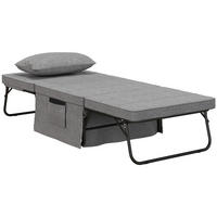 KLAPPBETT - Grau, Metall - HOMCOM