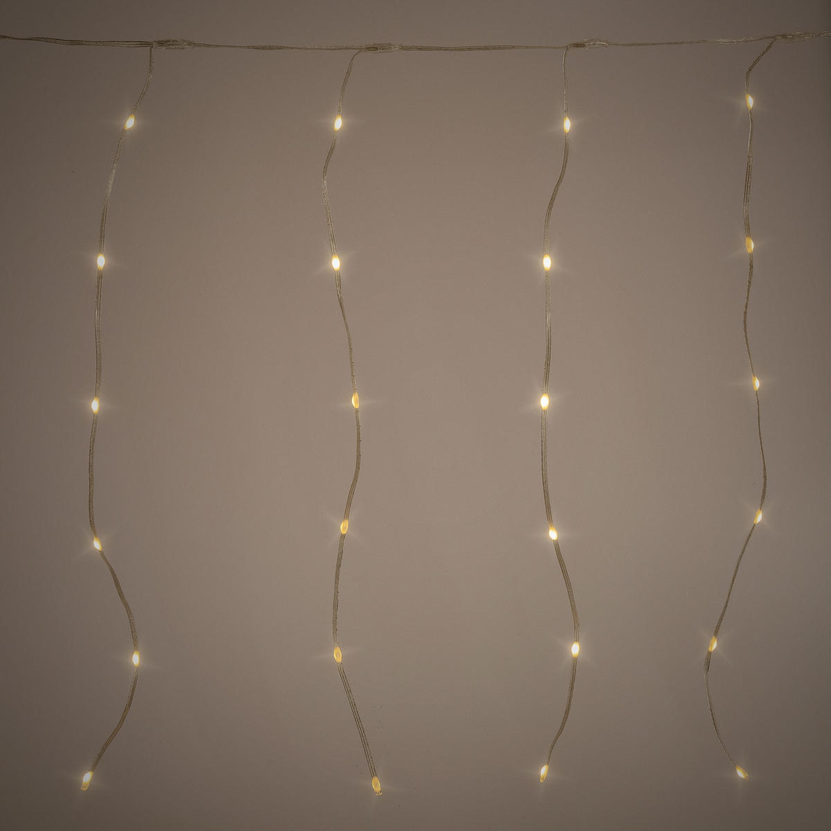 LED LICHTERVORHANG 300 cm Warmweiß - Weiß, Kunststoff (800cm) - ECD-Germany