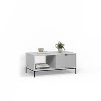 COUCHTISCH Aterno Grau mit einer Schublade - Grau, Holzwerkstoff (50/90/45cm) - Livinity®