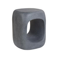 BEISTELLTISCH Beton Marmor Optik grau 33/33 cm Pelmo - Grau, Stein (33/33/45cm) - Beliani