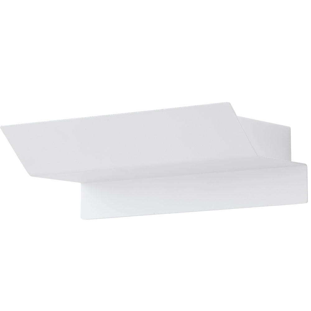 LED AUSSEN-WANDLEUCHTE Stahl Weiß - Weiß, Metall (10.5/6.5/21cm)