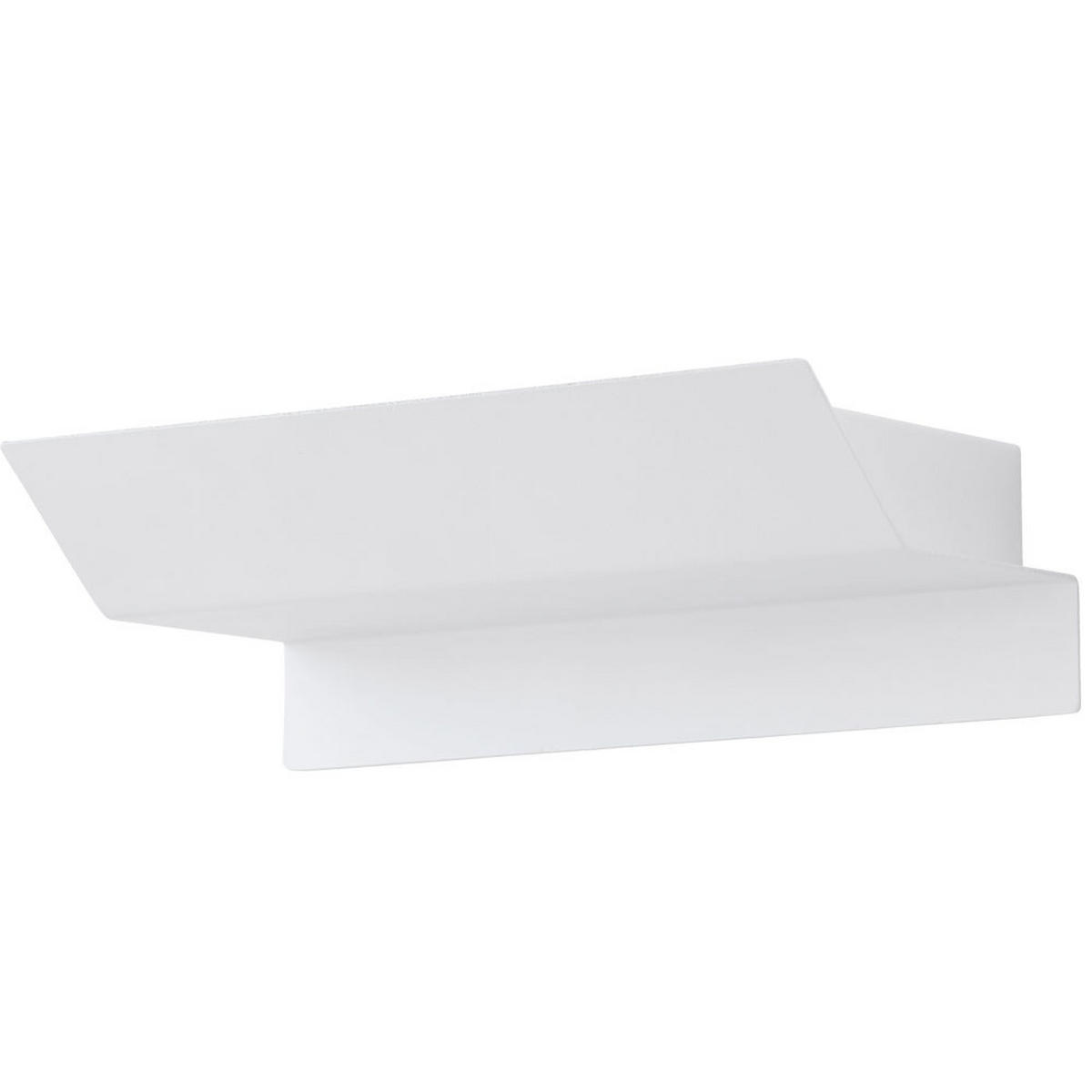 LED AUSSEN-WANDLEUCHTE Stahl Weiß - Weiß, Metall (10.5/6.5/21cm)