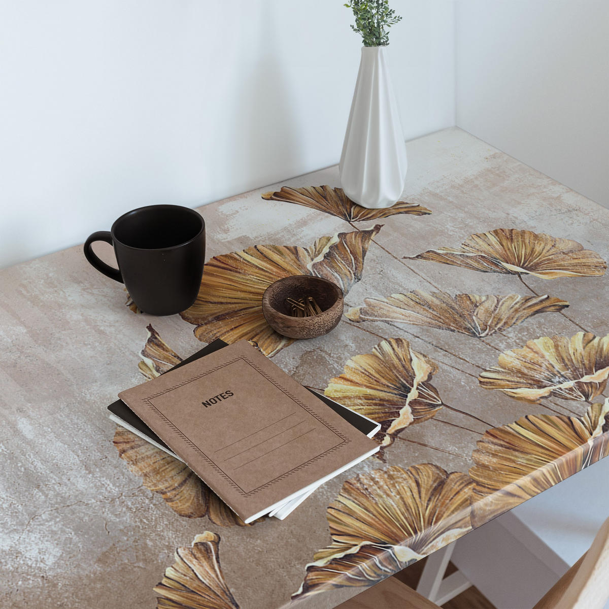 MÖBLAUFKLEBER 100x50 cm beige - Cognac, Kunststoff (100/50/0.1cm) - Wallfluent