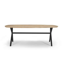 ESSTISCH aus Mangoholz 220cm, natürlich - Braun, Holz (220/100/77cm) - Giga Meubel
