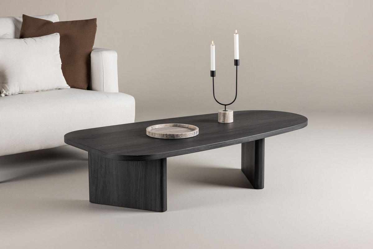 COUCHTISCH GRONVIK Schwarz 65x130x32 cm - Schwarz, Holzwerkstoff (130/65/32cm) - FURNLUX