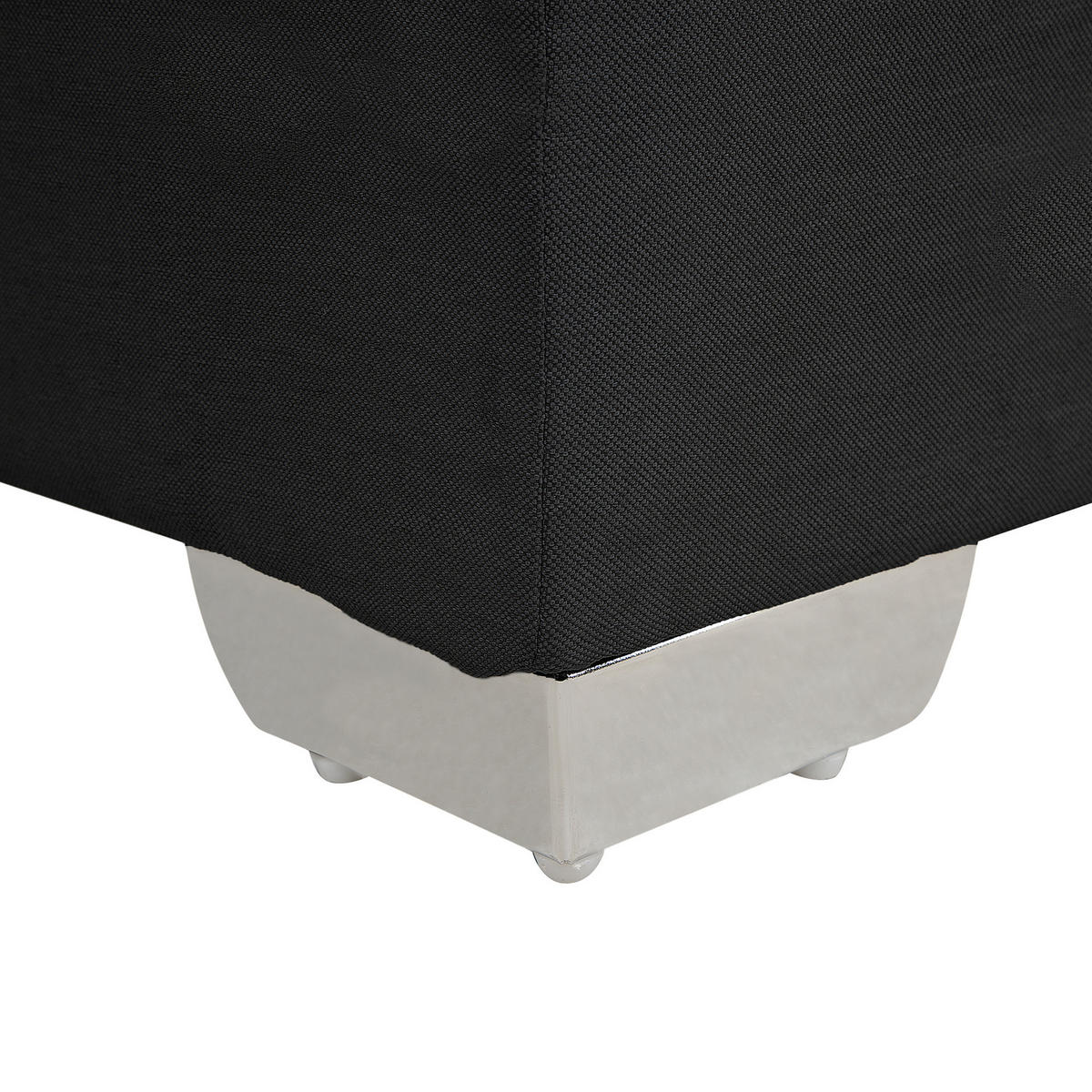 BOXSPRINGBETT 160/200cm Schwarz Admiral - Schwarz, Textil (160/200cm) - Beliani