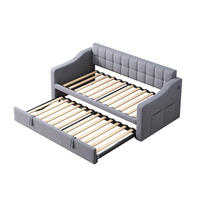 AUSZIEHBETT 90/180/190 cm DE-01999, in Grau - Grau, Metall (90/190cm) - ComfortXL