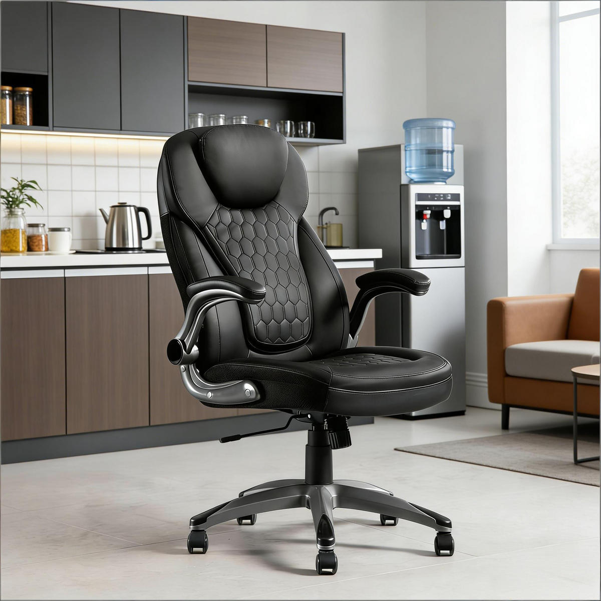 CHEFSTUHL Schwarz 73/67,5/120 cm - Schwarz, Metall (73/120/67.5cm) - PANGIVO