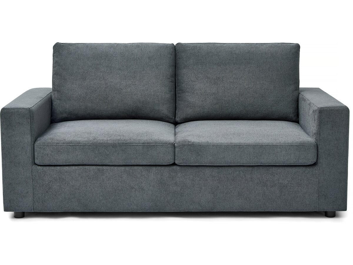 SCHLAFSOFA Elena Grau - Grau, Textil/Metall (185/88/90cm) - Habitat Garten