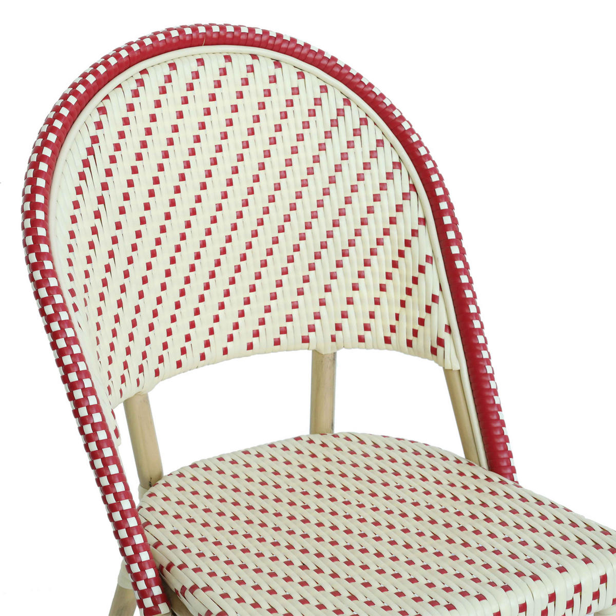 GARTENSTUHL, Rot - Rot, Holz (49/88/58cm) - Oviala