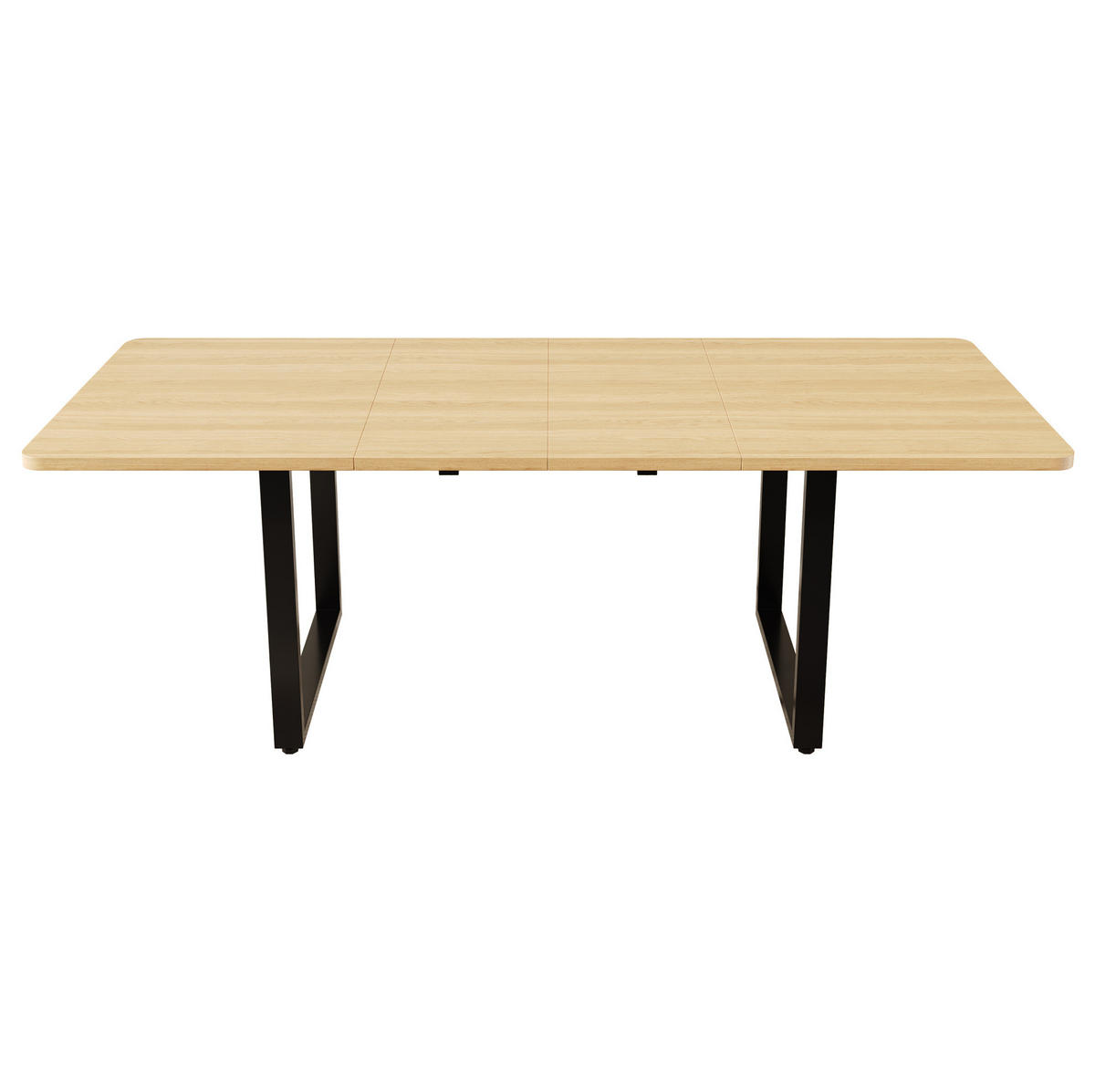 STOL 140/180/220/80 cm, MDF, hrast boje, rasklopni - boje hrasta, drvni materijal (220/90/75cm) - BEAOK