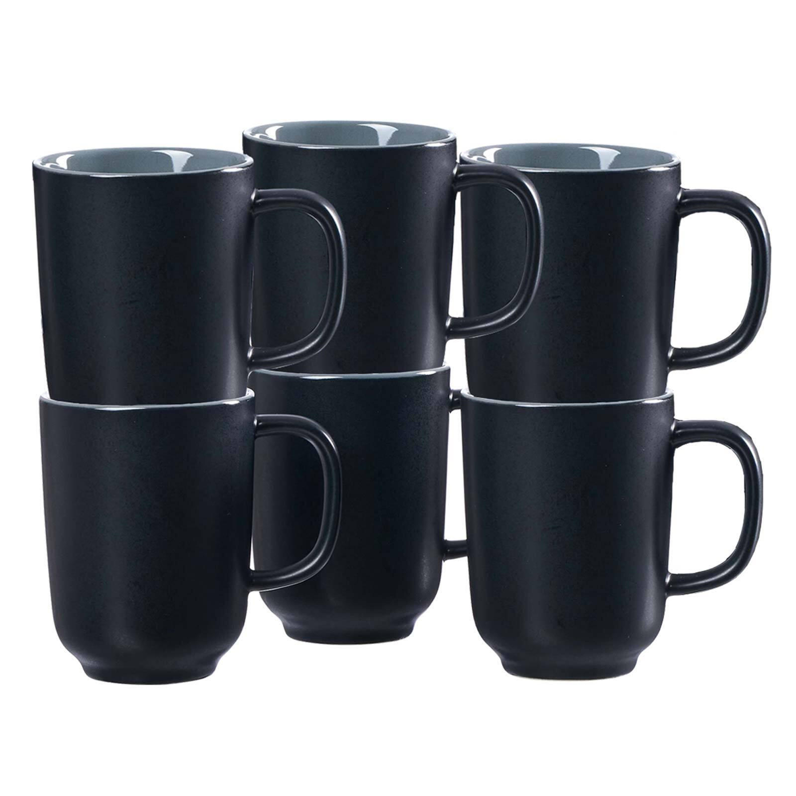 KAFFEEBECHER Jasper schwarz 285 ml 6er Set - Schwarz, Keramik (0.285L) - Ritzenhoff Breker