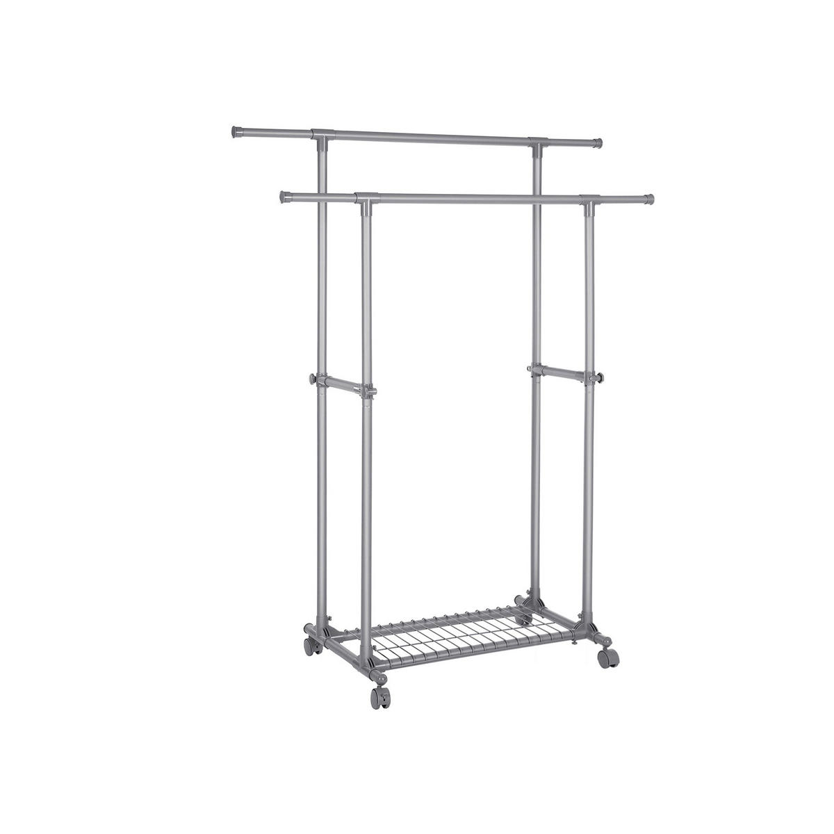 KLEIDERSTÄNDER - Grau, Metall (52/166/87cm) - Hansiro