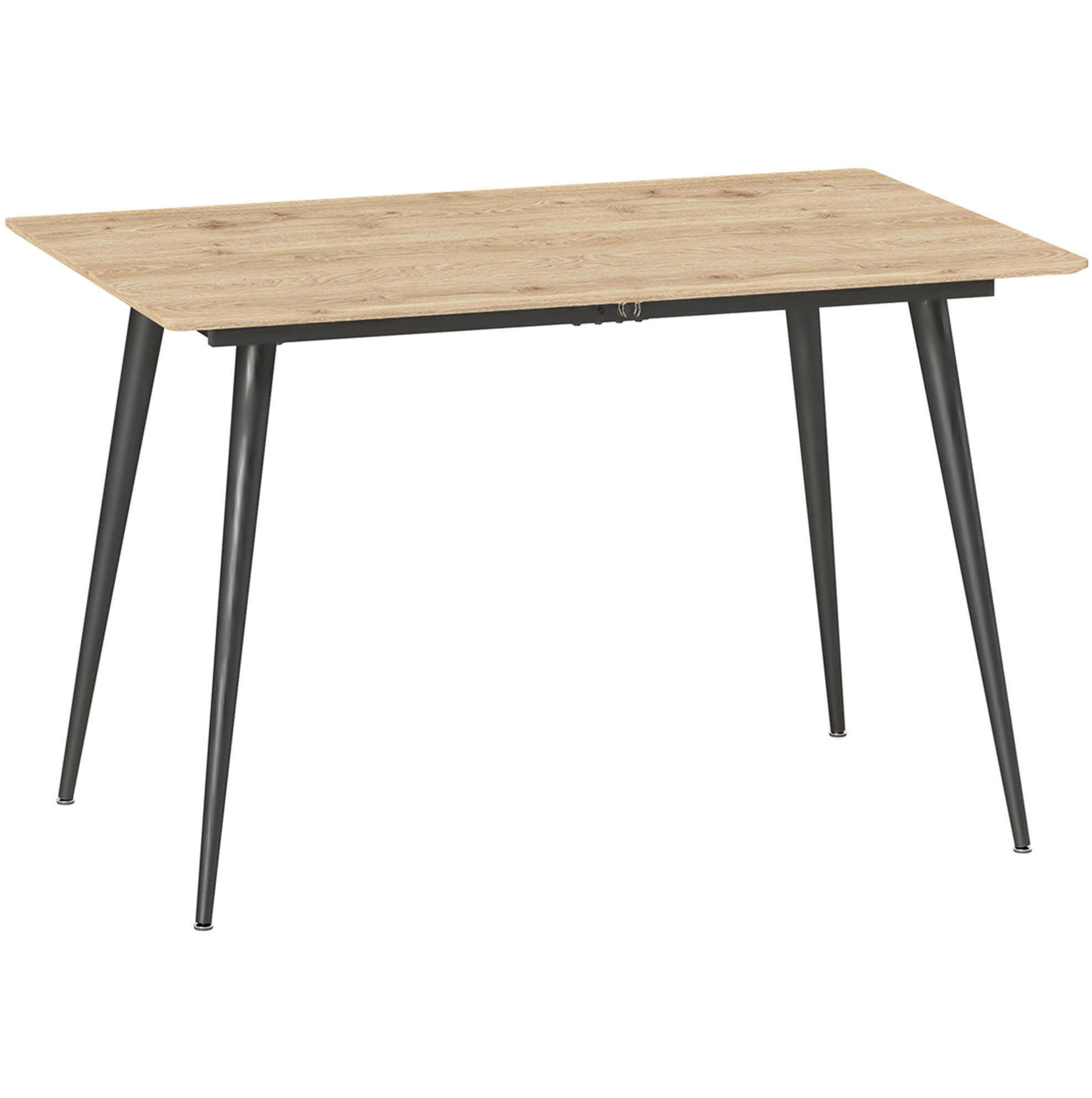 AUSZIEHTISCH 120/75/77 cm natur mit Einlegeplatte aus MDF - Braun, Holzwerkstoff (160/75/77cm) - OKWISH