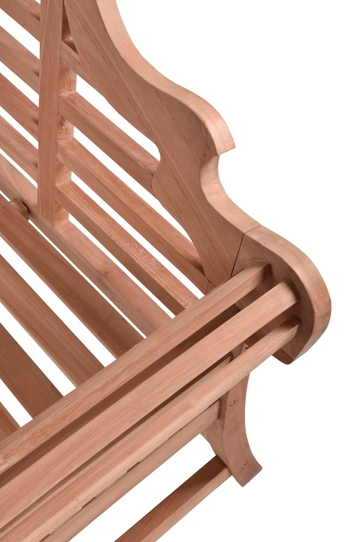 GARTENBANK Liane 3-Sitzer Terrassenbank - Braun, Holz (166/104/63cm) - DELUKE