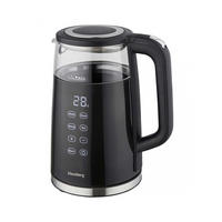 WASSERKOCHER ELEKTRISCH Schwarz 21/18/24 cm 61571 - Schwarz, Metall (18/24/21cm) - Klausberg 