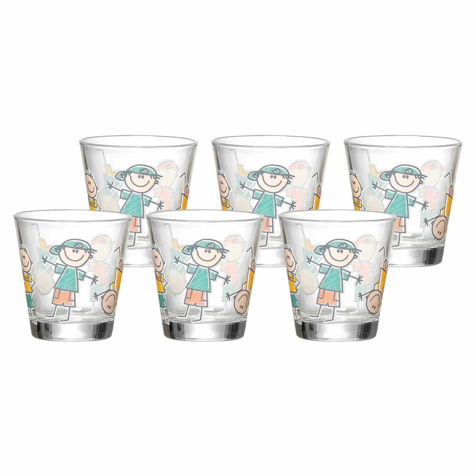 TRINKGLAS BOYS BEST FRIENDS bunt 270 ml 6er Set - Multicolor, Glas (0.27L) - Ritzenhoff Breker