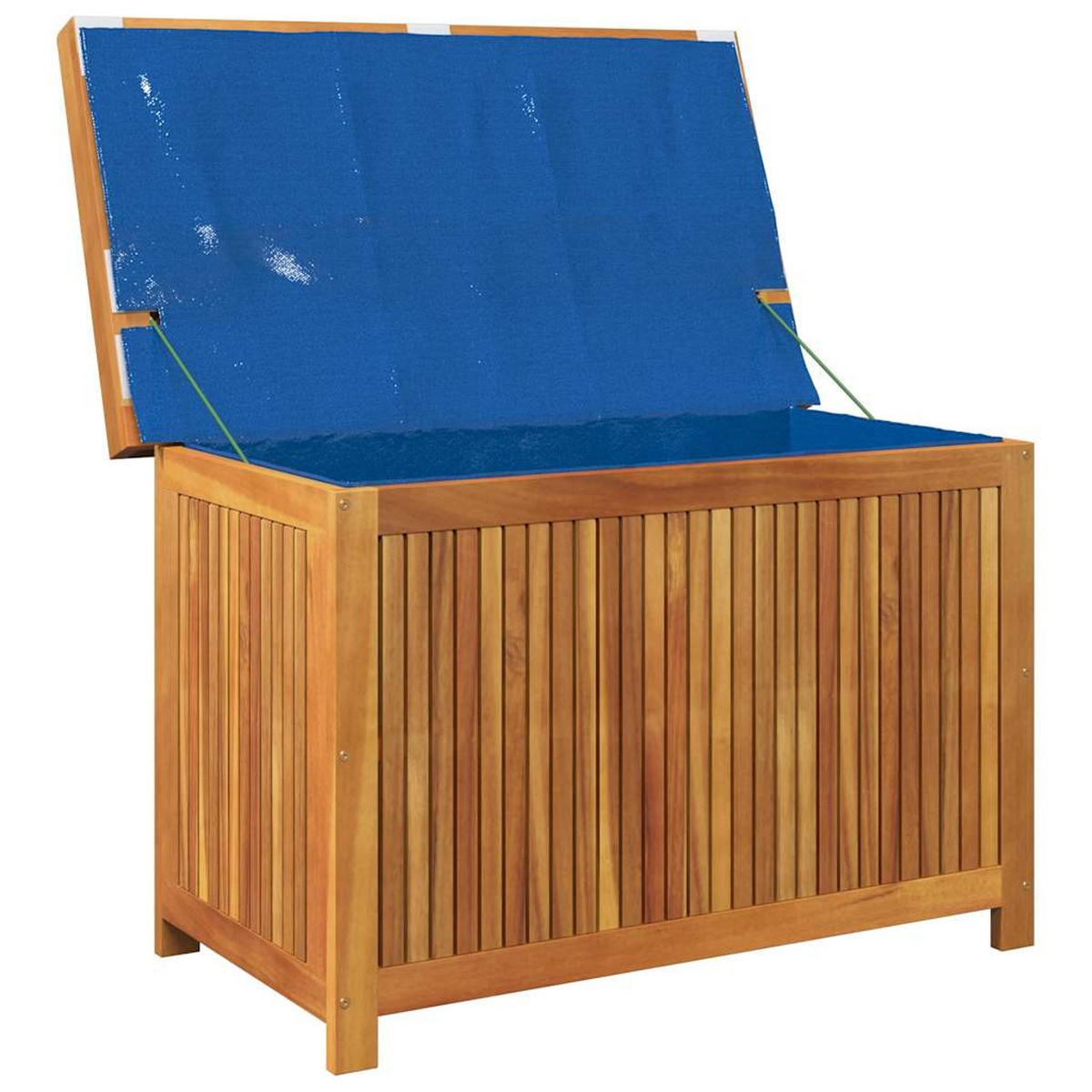 OUTDOOR-KISSENBOX 90/50/60,5 Cm Massivholz Akazie - Creme, Holz (50/60.5/90cm) - vidaXL