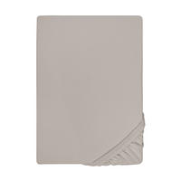 SPANNBETTTUCH Jersey sturmgrau, 180x200 cm - 200x220 cm - Grau, Textil (200/220cm) - biberna