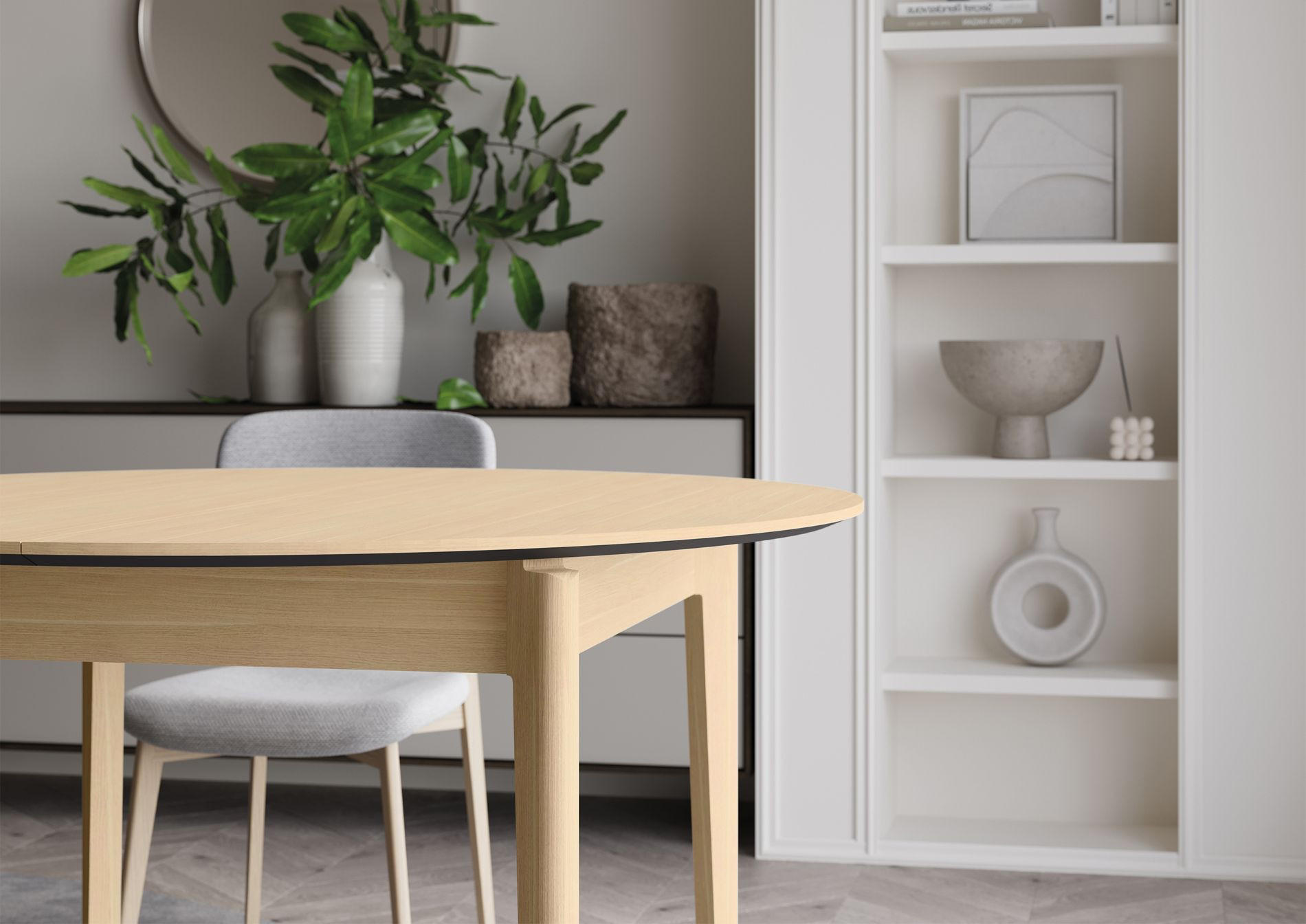 ESSTISCH Plot ausziehbar Helle Eichenholzoptik, 120 x 240 x 120 cm - Beige, Holz/Holzwerkstoff (120/120/77cm) - Selsey