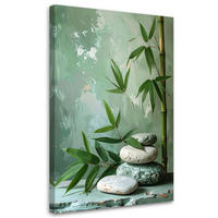 LEINWANDBILD Zen und Orientalisch 20x30cm - Grün, Textil (20/30cm) - Feeby