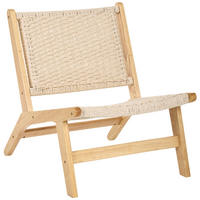 SESSEL Holz Hellbraun Villaz - Hellbraun, Holz (64/75/71cm) - Beliani