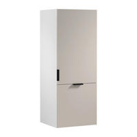 AUFSATZSCHRANK N60N – Sorento Weiß Beige – Weiß / Beige - Beige/Weiß, Holzwerkstoff (60/158/58cm) - ROYAL24_MARKT
