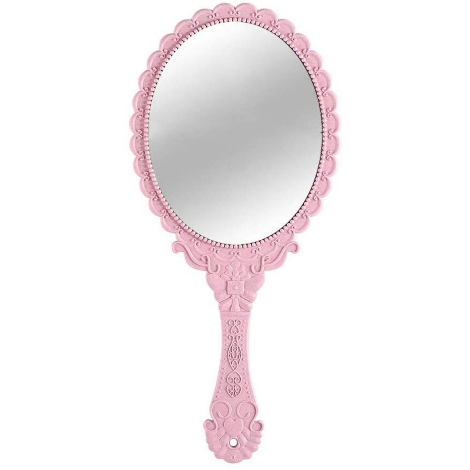 TASCHENSPIEGEL Rosa Vintage Make-up Haarpflege - Pink, Kunststoff (11.4/3/22.8cm) - MCBOSON