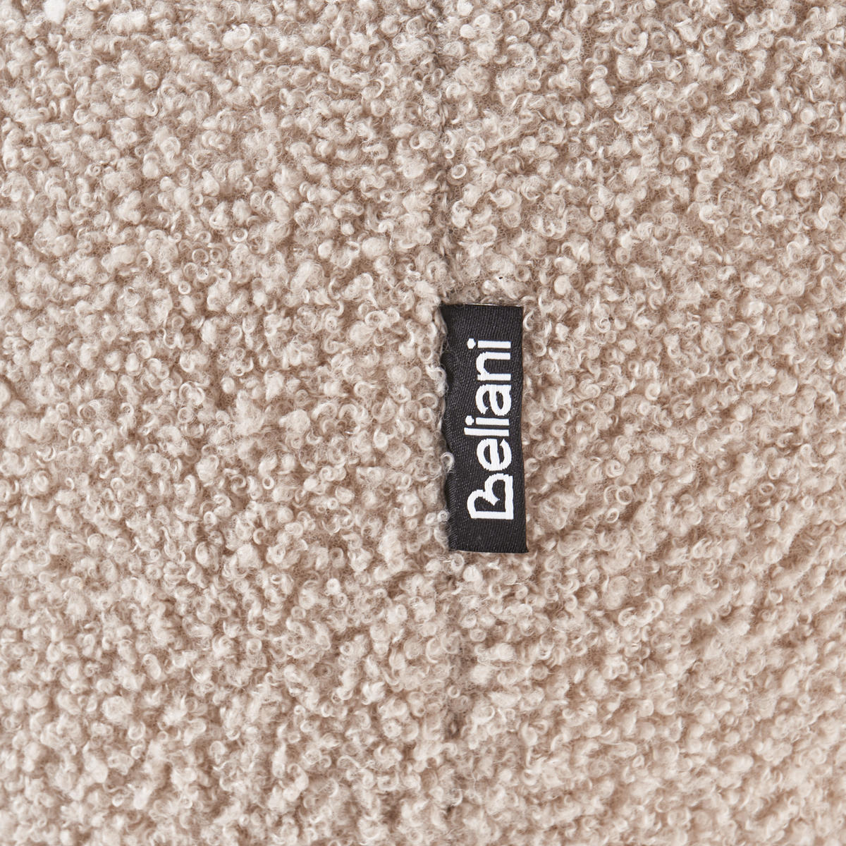 OTTOMANE Bouclé Beige Mjalbi - Beige, Textil (78/41/78cm) - Beliani