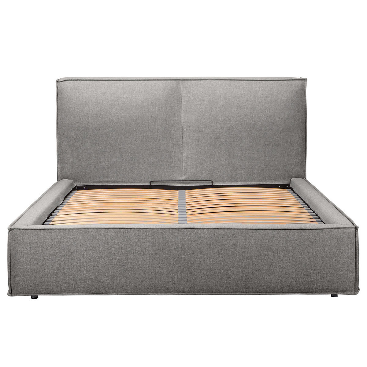 POLSTERBETT - Grau, Textil (180/200cm) - home24