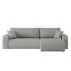 SCHLAFSOFA MILANO XL Und Bettkasten Stoff Quelle Grau Rechts - Grau, Holz (274/82/145cm) - Kaiser Möbel