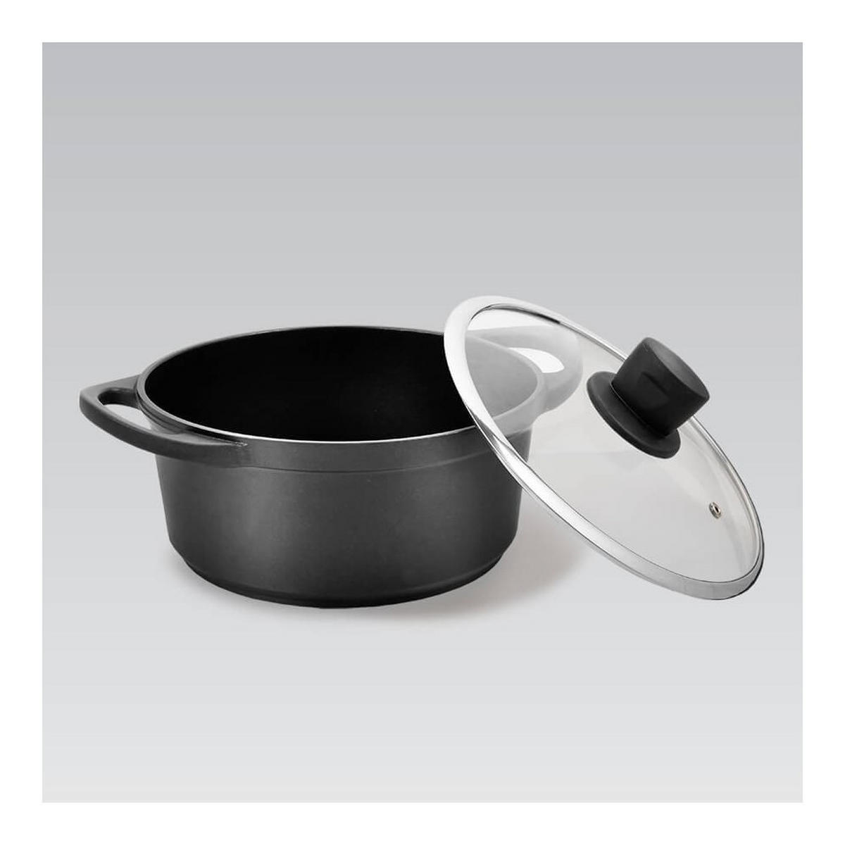 TOPF Graphit 30/20/10 cm MR4320 - Graphitfarben, Metall (20cm) - Maestro 