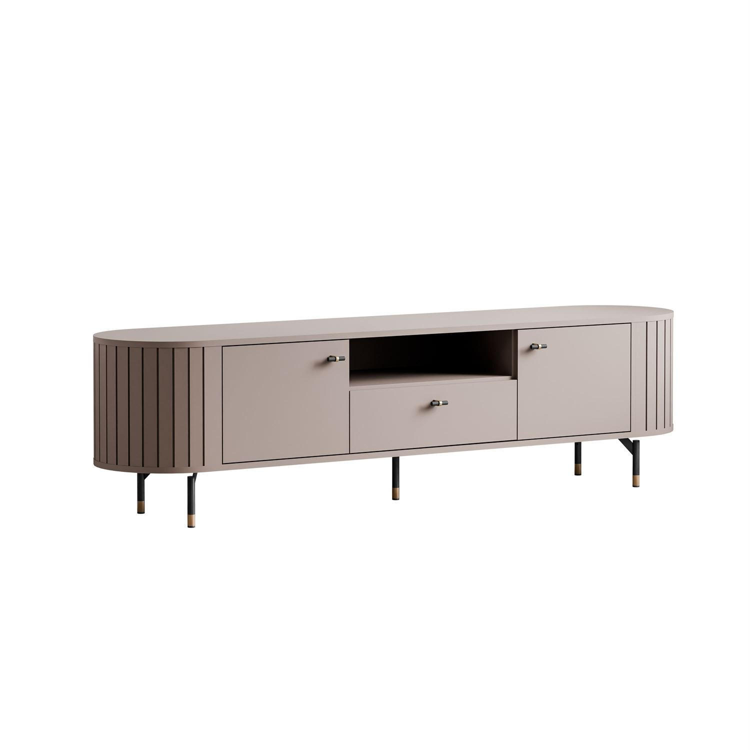 TV-ELEMENT ELODIE mit Schublade Kaschmir - Kaschmir, Holzwerkstoff (180/49/40cm) - Lookway