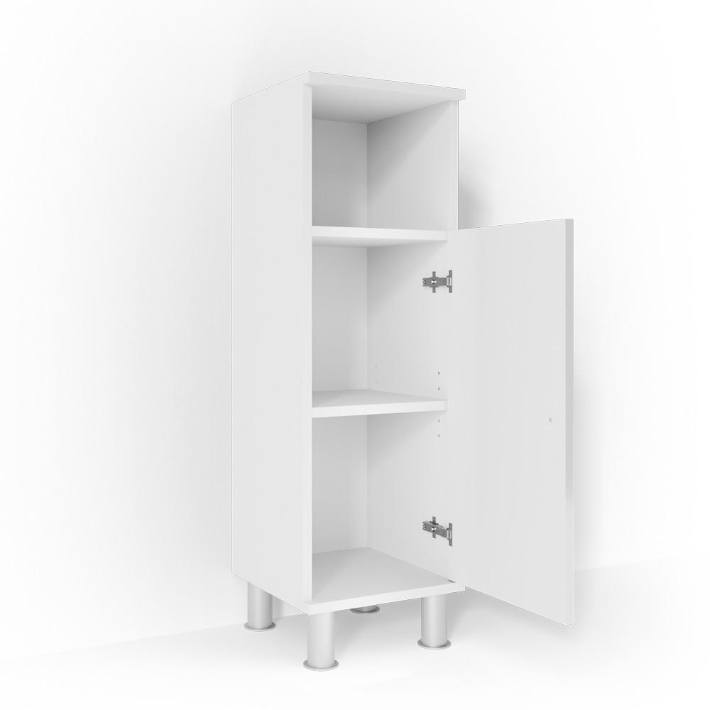 MIDISCHRANK Fynn Weiß Hochglanz 30 x 95 cm - Weiß Hochglanz, Holzwerkstoff (30/95/30cm) - Vicco