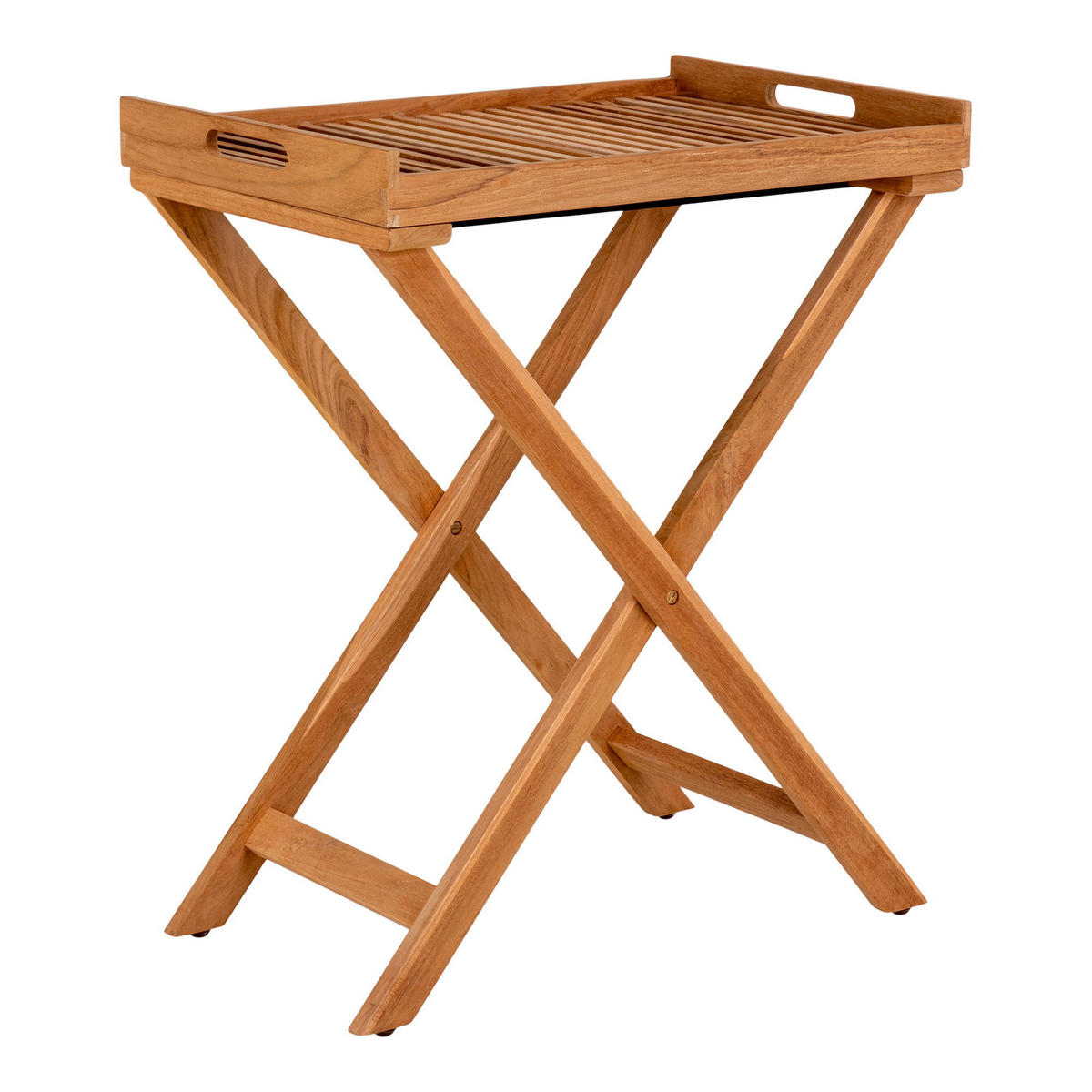 TABLETTISCH Ronda Teak Teak - Teakfarben, Holz (40/60/70cm) - tinkaro