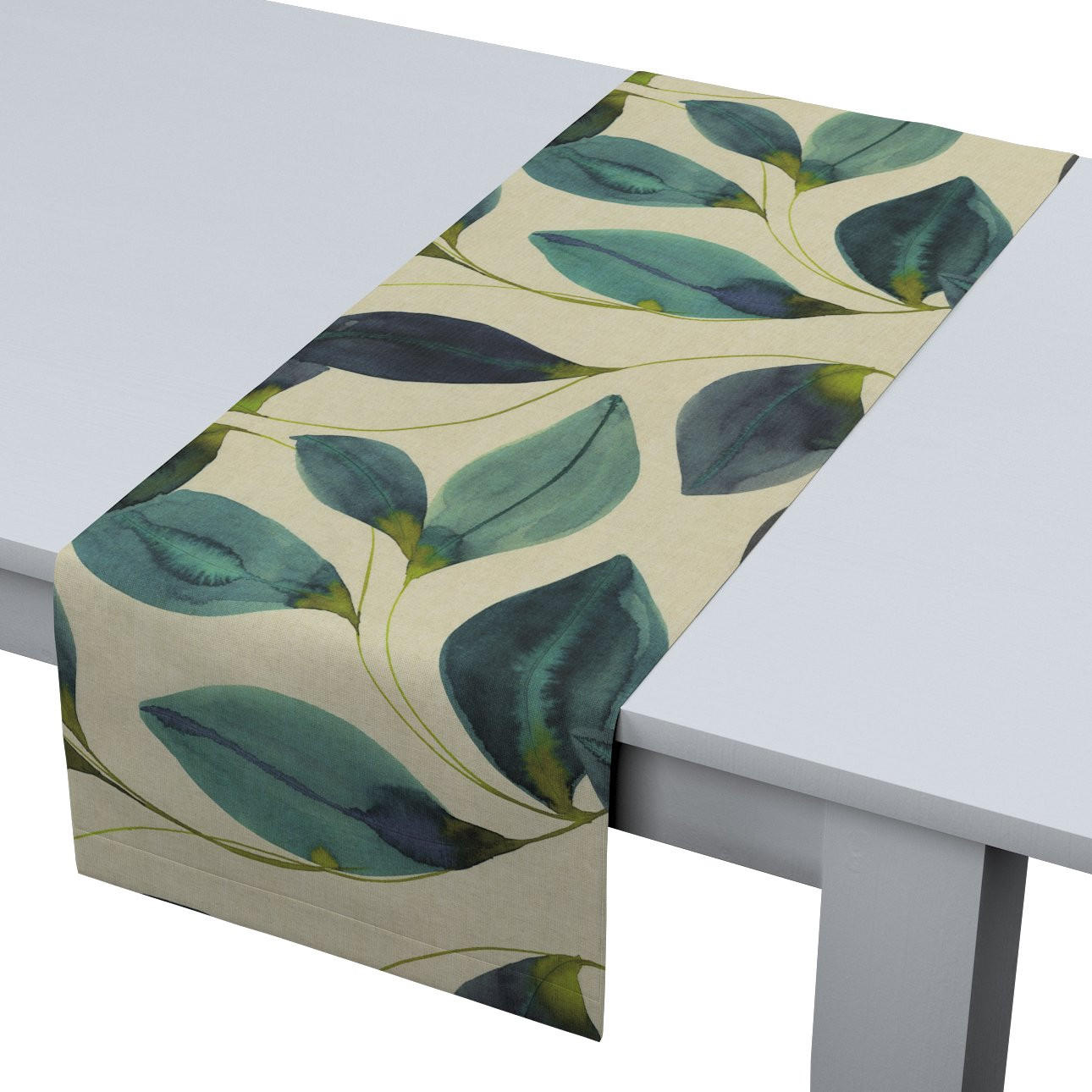 TISCHLÄUFER Abigail, grün und beige, 40x130 cm - Grün, Textil (40/130cm) - Dekoria