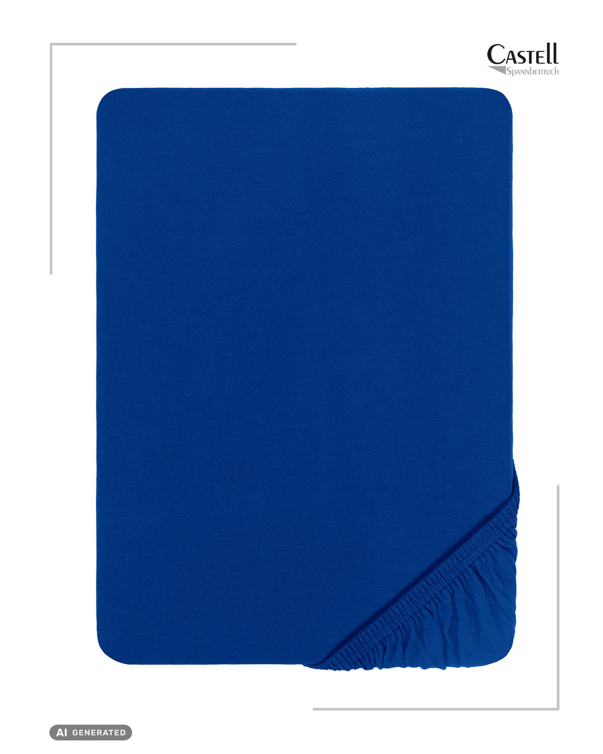SPANNBETTTUCH Basic Jersey dunkelblau, 140x200 cm - 160x200 cm - Dunkelblau, Textil (160/200cm) - Castell