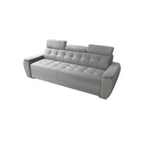 SCHLAFSOFA DIANA Schaumstoff und Holz Breite 230 cm - Hellgrau, Holz (230/90/95cm) - Robin