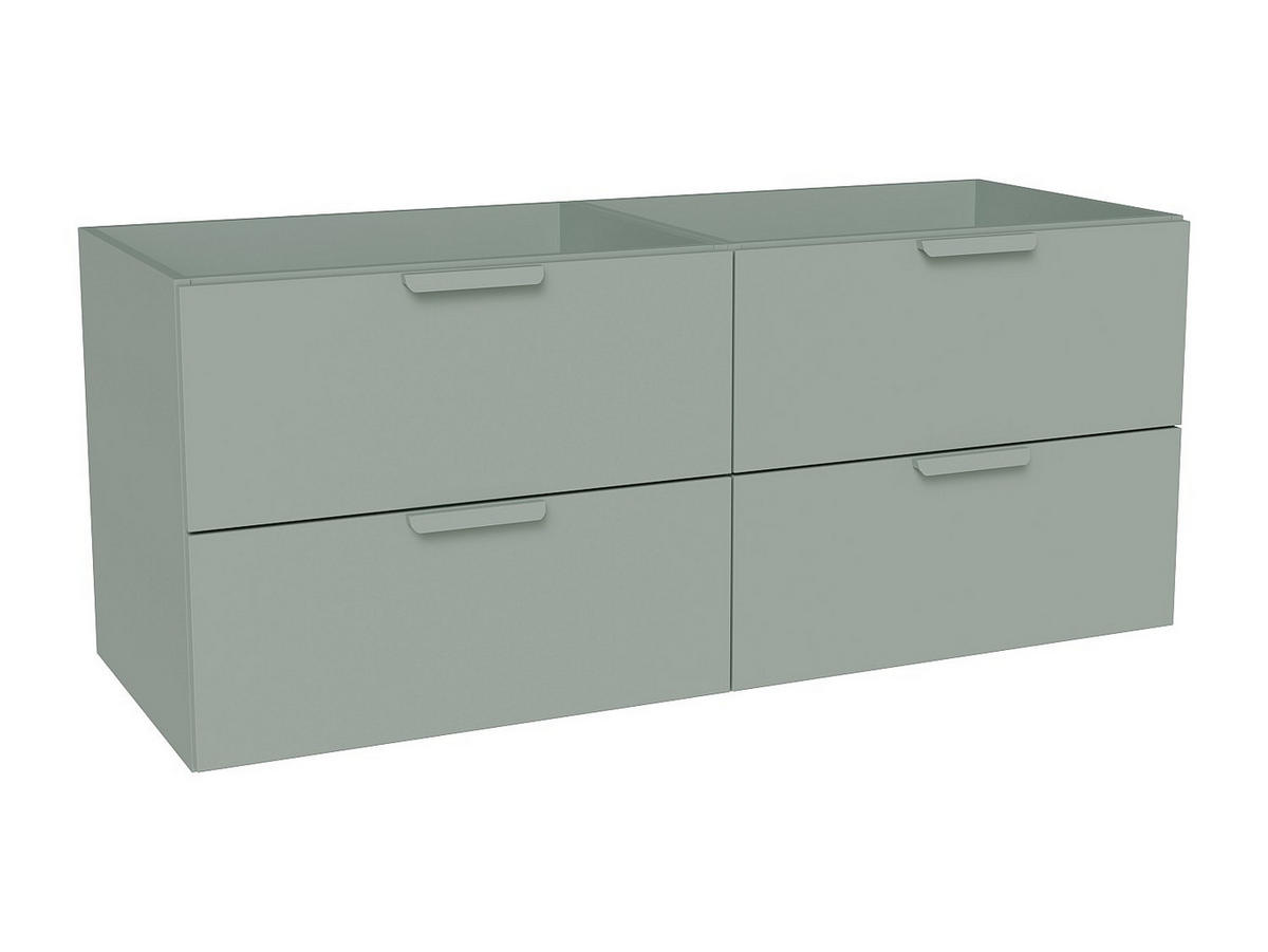 WASCHBECKENUNTERSCHRANK - 120 cm x 46 cm - holz - mandelgrün Avoreli - Grün, Holz (120/50/46cm) - Vente-Unique