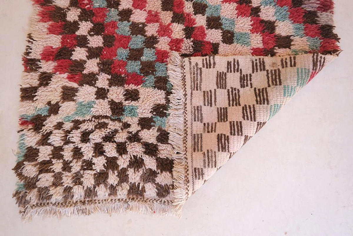 BERBERTEPPICH aus reiner Wolle 110x 176 cm - Multicolor, Naturmaterialien (110/176cm) - AFK Living