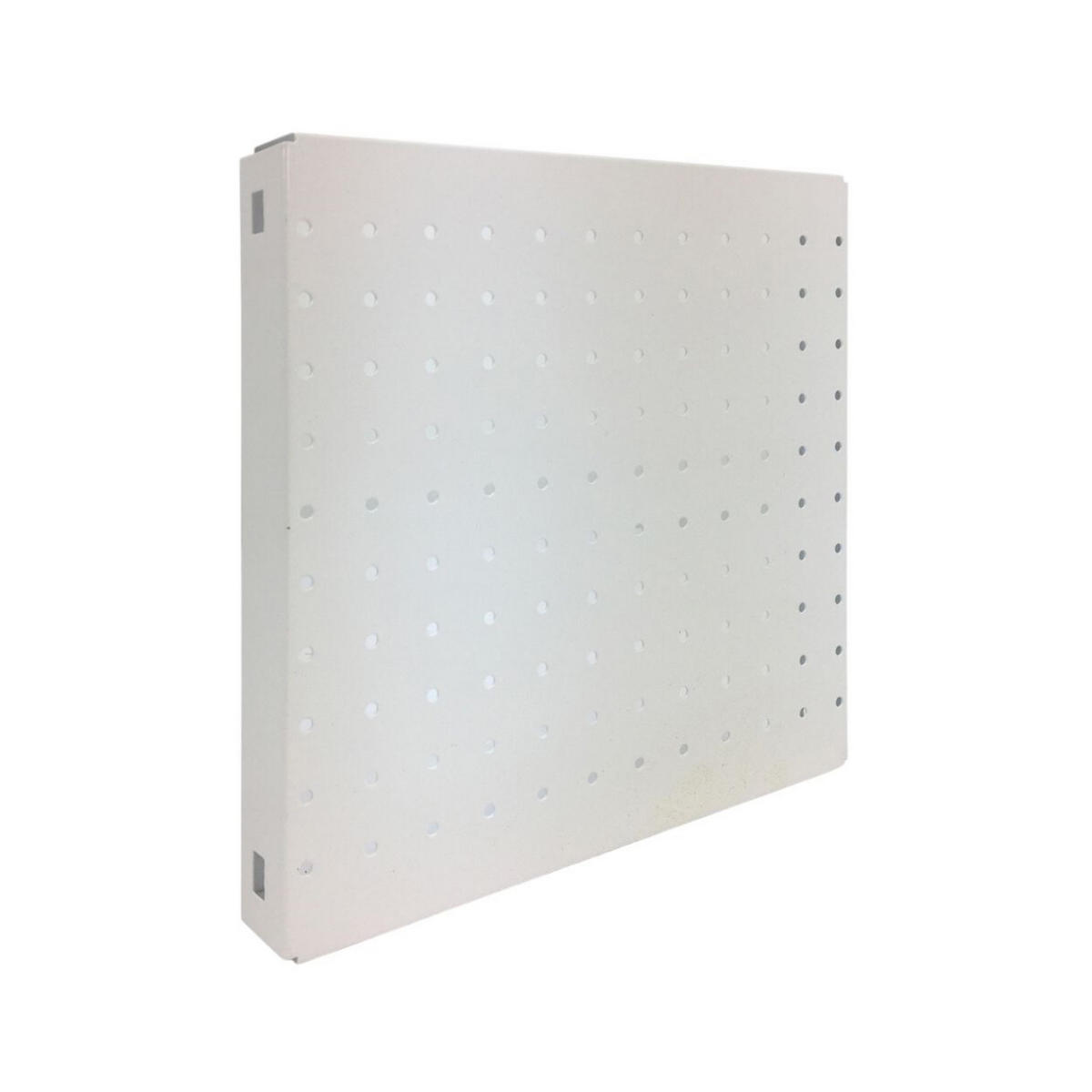 DOPPELPACK 2x Memoboard aus Stahl gelocht | HxBxT 30x30x3,5cm | Weiß | Lochblech Wandtafel Trägersystem - Weiß, Metall (30/30/3.5cm) - PROREGAL